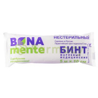 Bona mente! бинт медицинский марлевый не стерильный 5м х10см