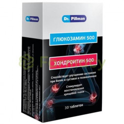 Доктор пиллман глюкозамина 500мг. +  хондроитина 500мг. №30 таб. /фармфабрика/