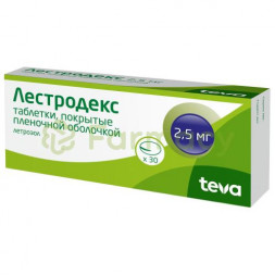 Лестродекс таблетки покрытые пленочной оболочкой 2,5мг №30