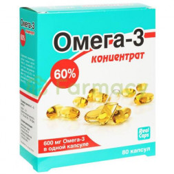 Реалкапс омега-3 концентрат 60% капсулы 1000мг №80